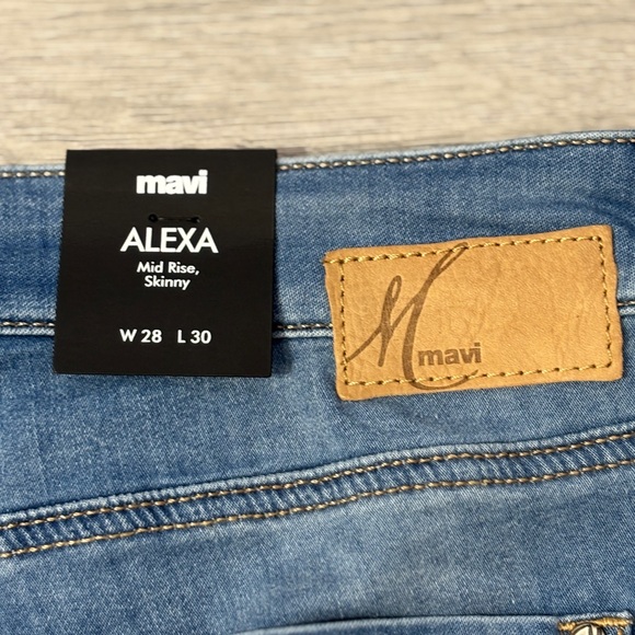 Mavi Alexa Mid Rise Skinny Jean - size 28 NWT - Picture 7 of 8